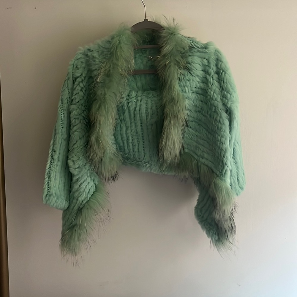 Miss Grant real rabbit fur jacket